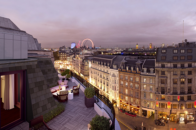 The penthouse roof terrace.