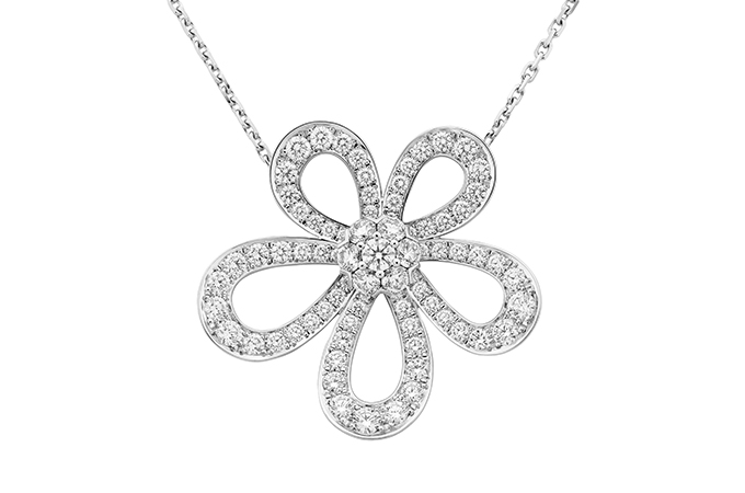 van cleef diamond pendant